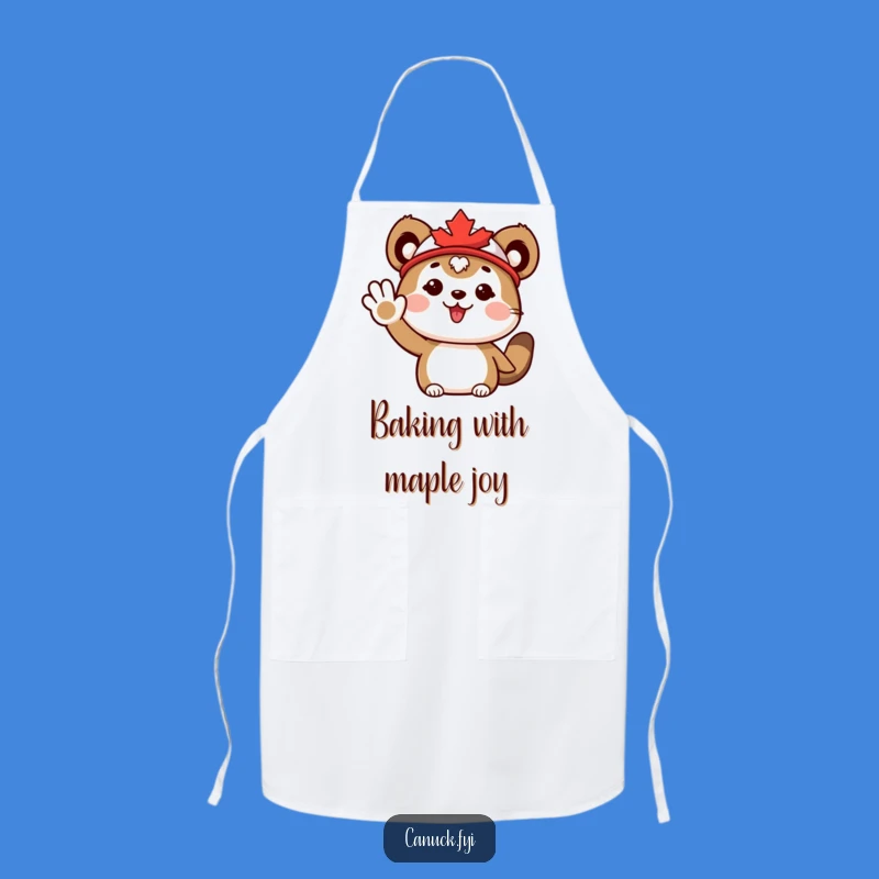 Funny Maple Leaf Animal Apron: Greet Your Guests with Enthusiasm