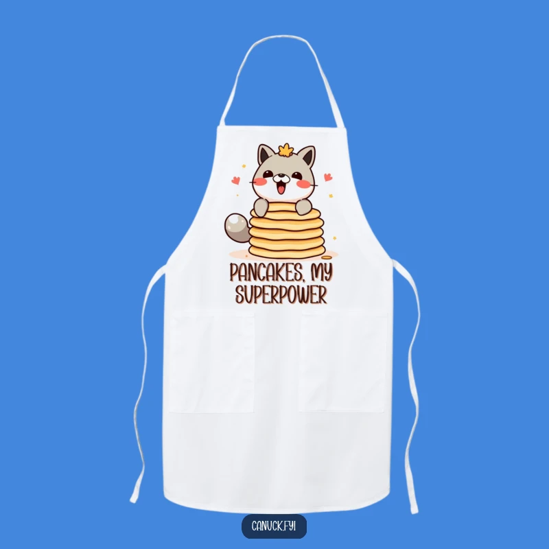 Funny Canadian Animal Pancake Apron - Chef Character's Breakfast Challenge