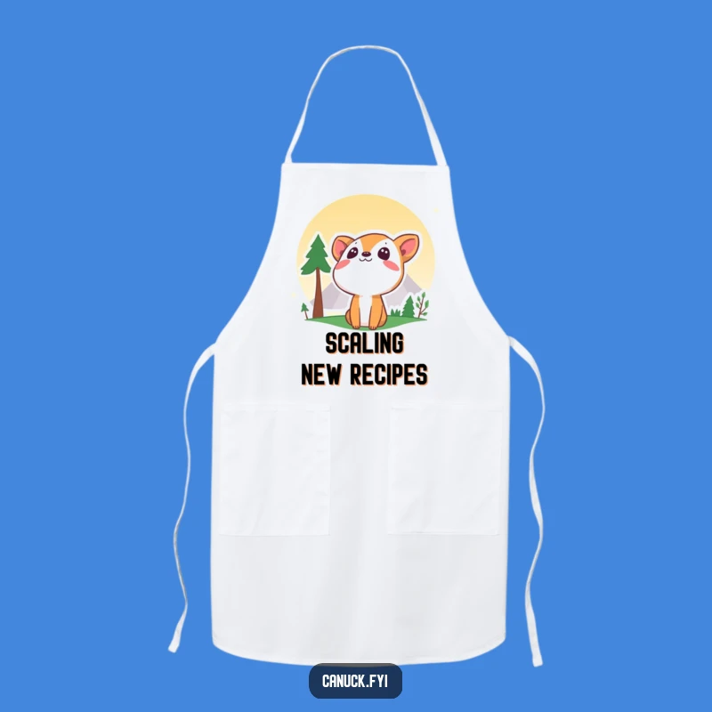 Funny Curious Animal Mountain Apron - Cook Up Adventures in Style