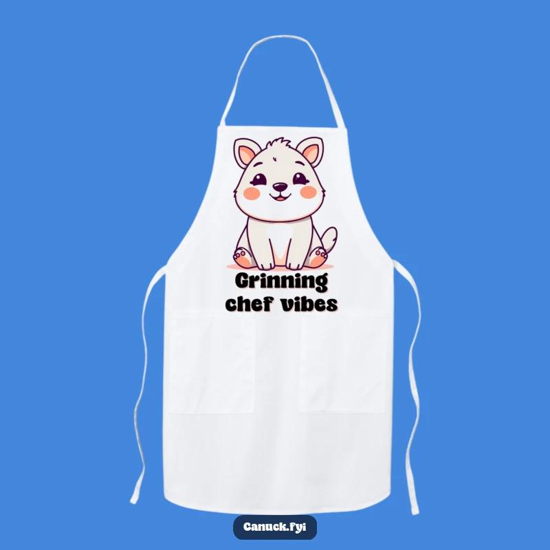 Funny Cute Animal Grin Apron: Cook with a Smile