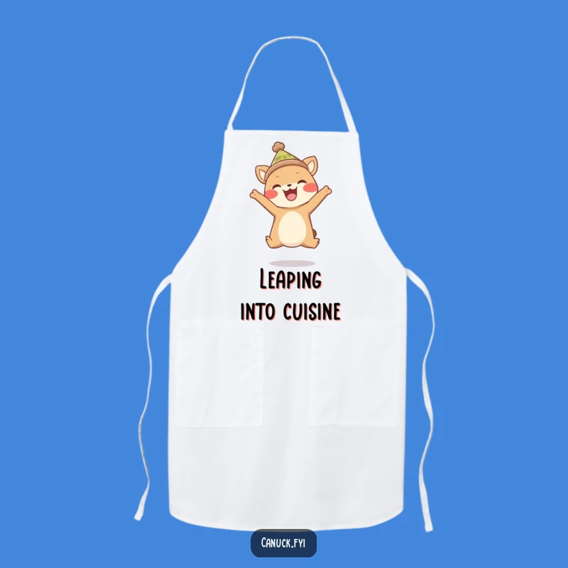 Funny Happy Animal Toque Leap Apron - Joyful Kitchen Fun