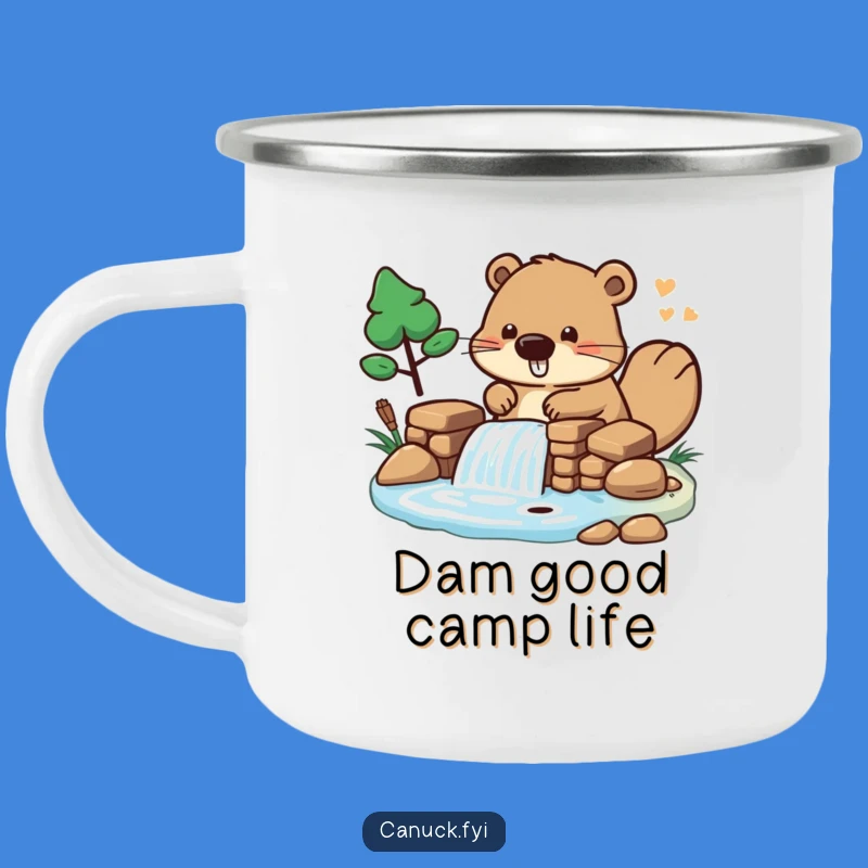 Funny Beaver Dam Builder Camping Mug: Build Your Adventure Fuel!