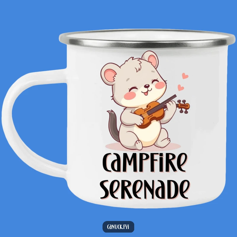 Funny Joyful Fiddle Animal Camping Mug: Hilarious Music Drinkware Gift