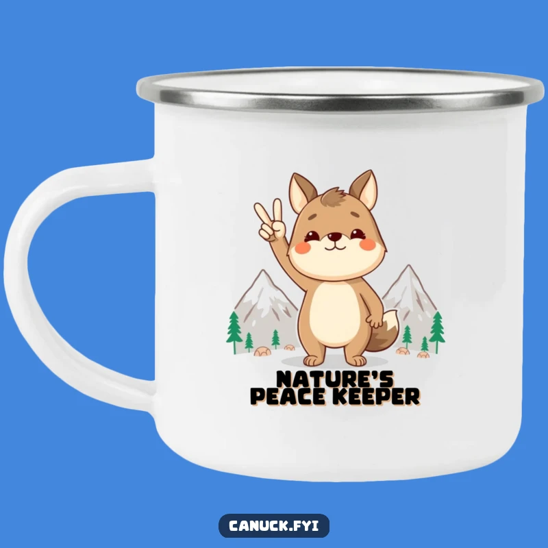 Funny Peace Animal Camping Mug: Mountain Zen Cup Gift