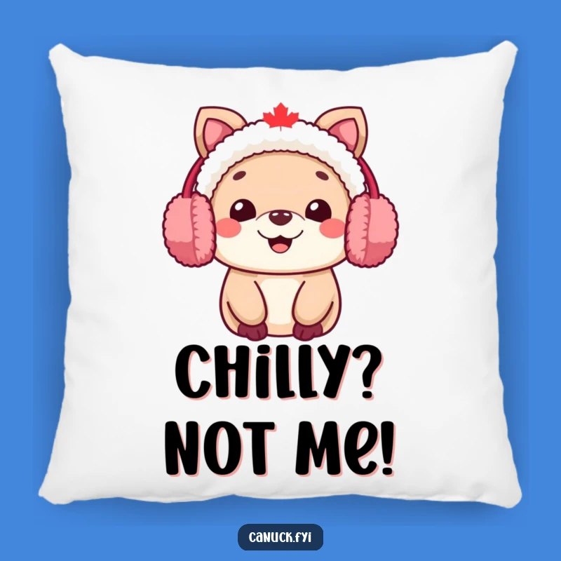 Funny Canadian Animal Earmuff Pillow - Cozy Comfort with a Smile