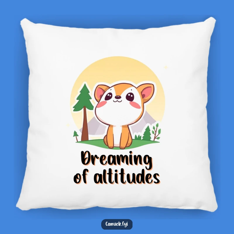 Funny Curious Animal Mountain Pillow - Cozy Comfort with a Humorous Twist
