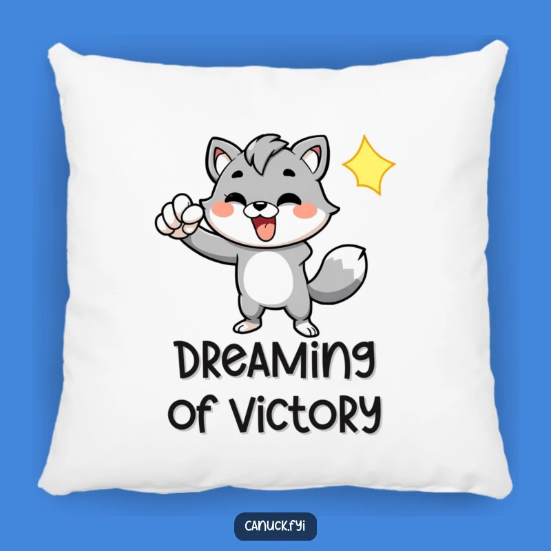 Funny Animal Fist Pump Pillow - Cozy & Empowering Decor