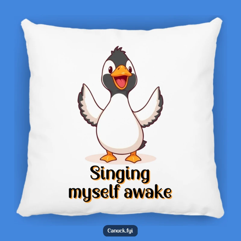 Funny Joyful Loon Pillow - Soft Bird Call Accent Pillow, Perfect Funny Gift!