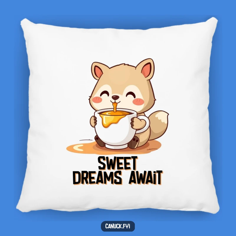 Funny Maple Syrup Animal Pillow - Cozy Comfort - Great Funny Gift!