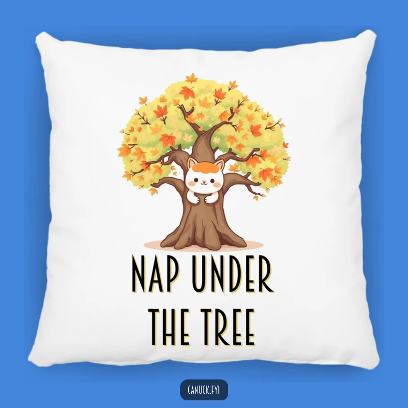 Funny Maple Tree Pillow: Animal Hug Cushion, Cozy Nature Gift
