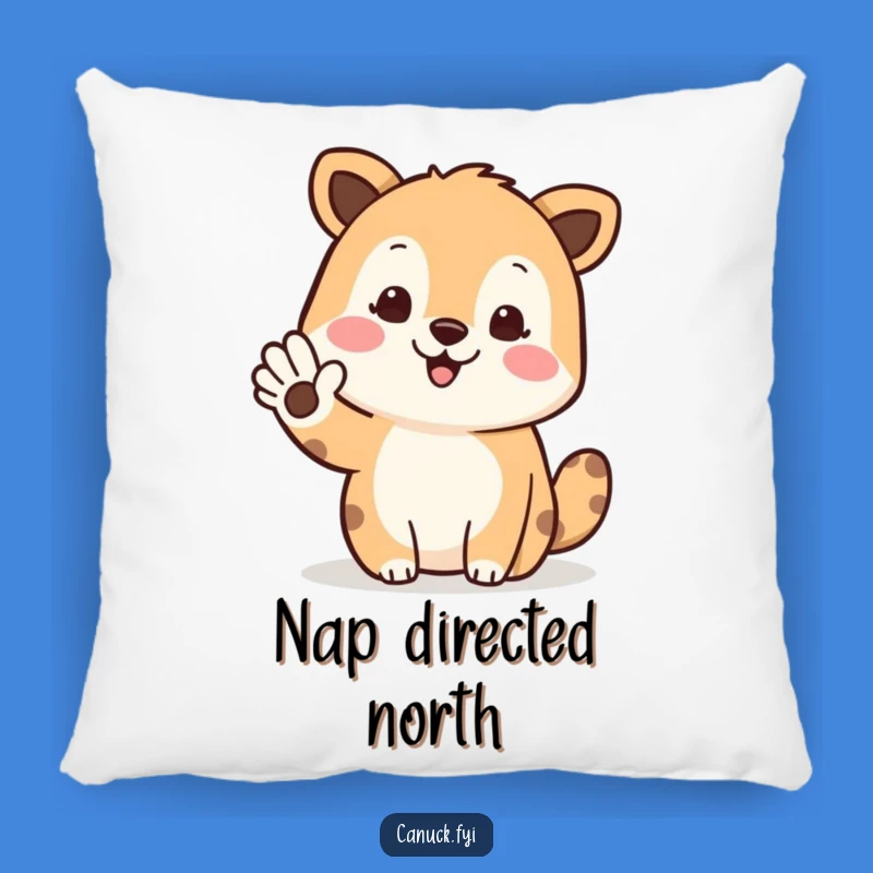 Funny North-Pointing Animal Pillow: Cozy and Hilarious Greeting Decor Gift