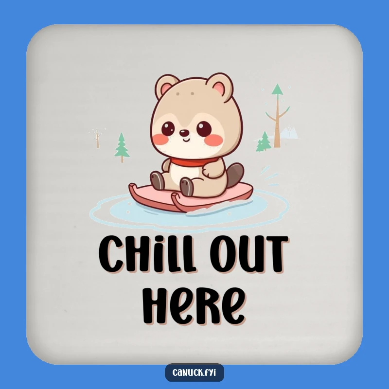 Funny Canadian Animal Pond Sliding Coaster - Hilarious Winter Protection Gift