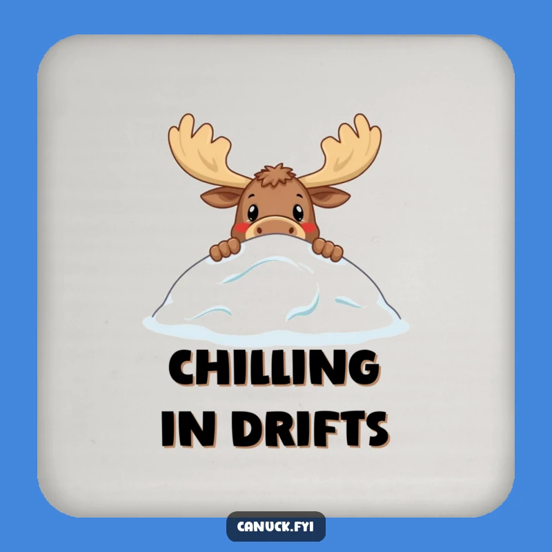 Funny Moose Coaster Set - Hilarious Wildlife Protection for Tables Gift