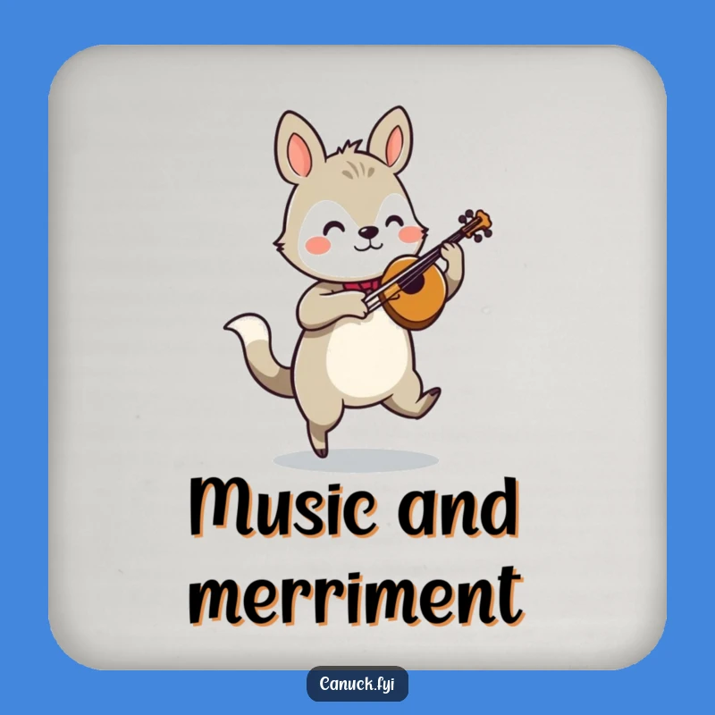 Funny Jigging Animal Fiddle Coasters - Protect Surfaces with Rhythm