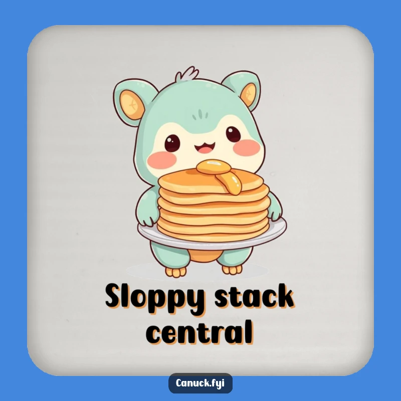 Funny Pancake Creature Coaster: Protect Surfaces with a Smiling Offer!