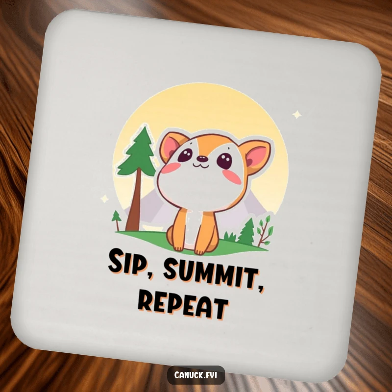 Funny curious animal and mountain coasters, adding a touch of humor and protection to any surface.