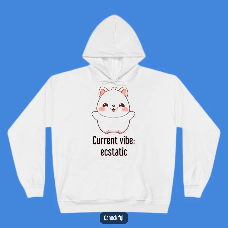 Funny Chubby Cat Hoodie: Cozy Pride & Happiness, Warm Designer Apparel