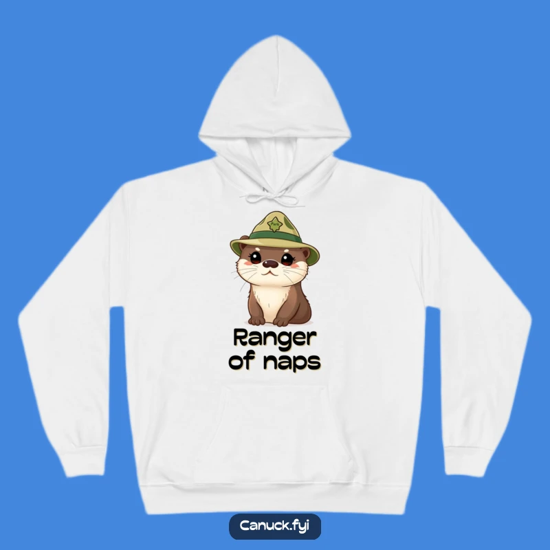 Funny Curious Otter Hoodie: Cozy Park Ranger Animal Apparel Gift