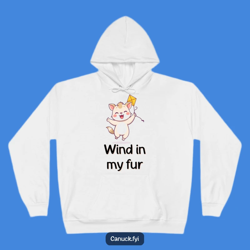 Funny Dancing Animal Kite Hoodie: Cozy Joyful Smile Comfort, Perfect Humor Gift