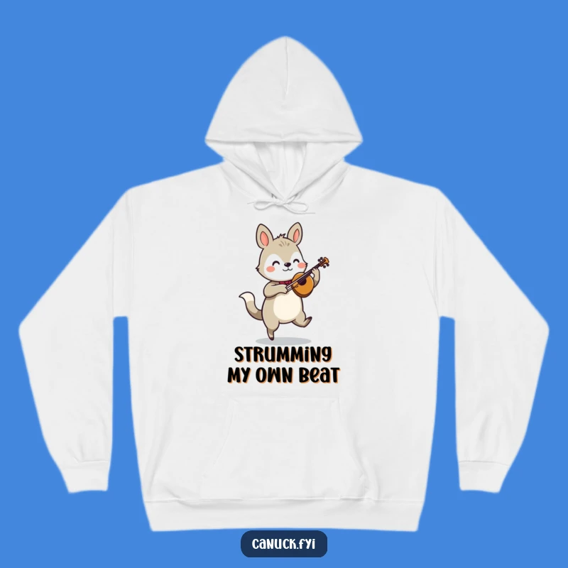 Funny Jigging Animal Fiddle Hoodie - Cozy Vibes, Lively Tunes