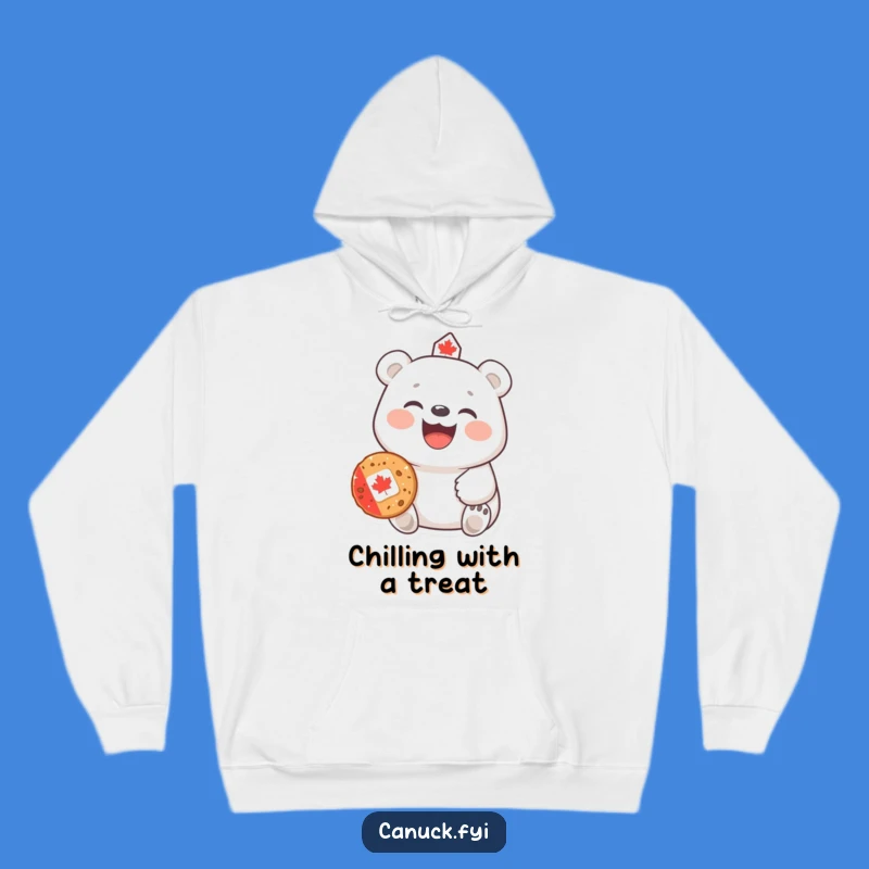Funny Polar Bear Hoodie: Cozy Canadian Comfort, Hearty Laugh, Warm Humorous Gift