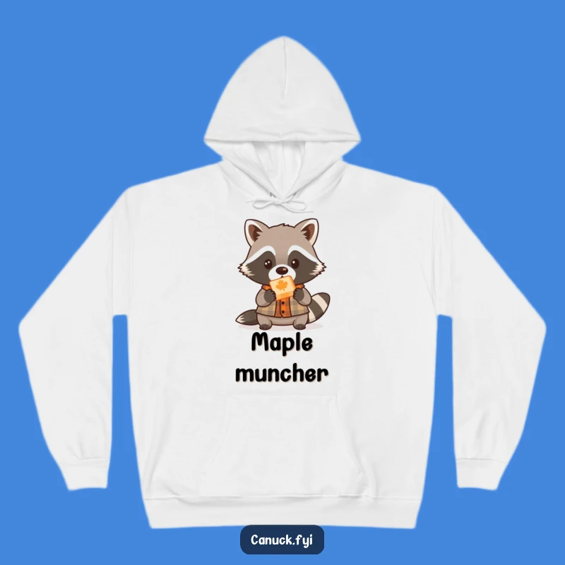 Funny Raccoon Lumberjack Hoodie: Cozy Woodland Comfort, Adorable Maple Candy Gift