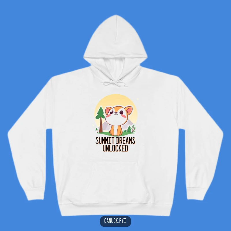 Funny Curious Animal Mountain Hoodie - Cozy and Hilarious Adventure Apparel