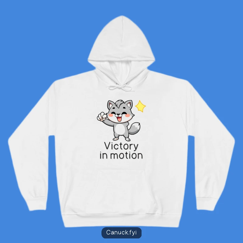 Cozy Funny Animal Fist Pump Hoodie - Warm & Motivating Gift
