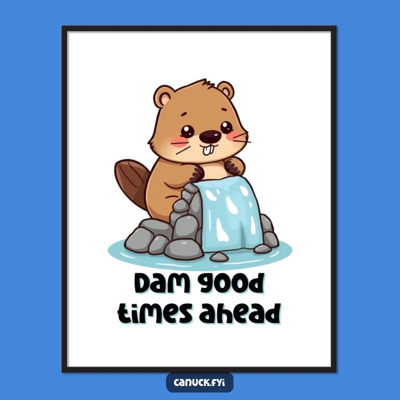 Funny Free Printable Wall Art: Beaver Builder, Quirky Downloadable Home Decor!