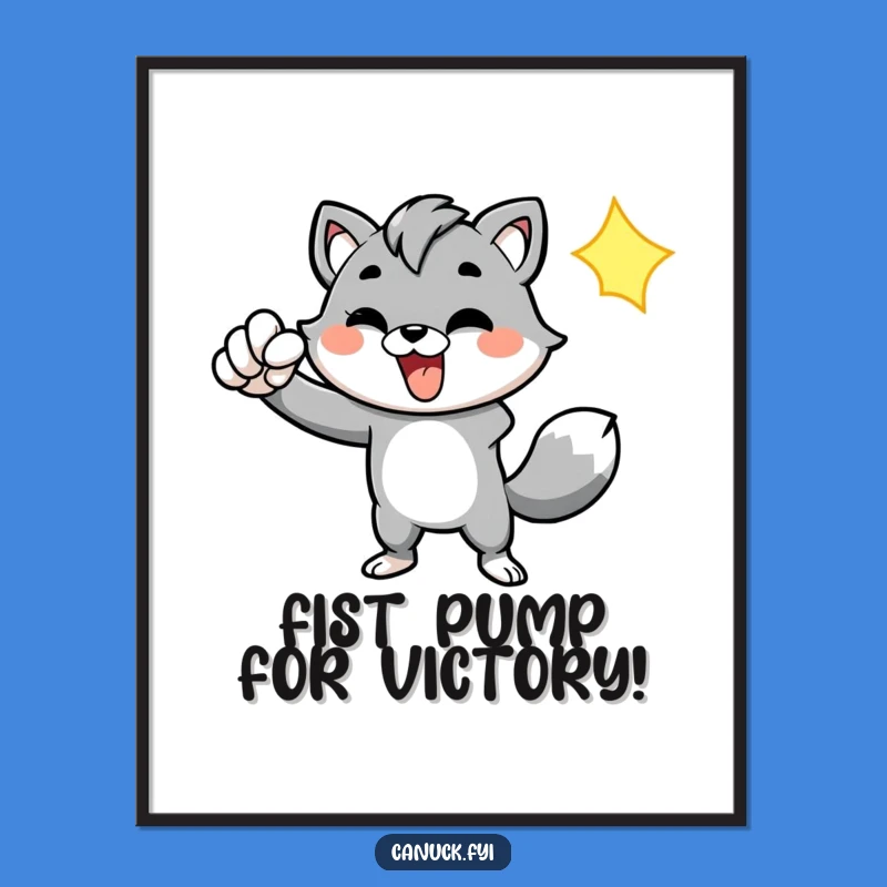 Free Printable Energetic Animal Wall Art - Funny Victorious Downloadable Decor