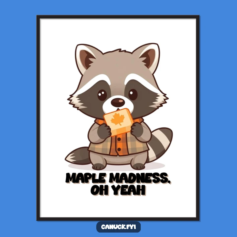 Funny Free Printable Wall Art: Raccoon Lumberjack, Rustic Downloadable Art!