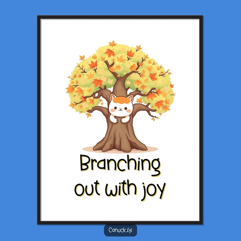 Nature's Embrace Free Printable Wall Art: Maple Tree Animal - Cozy Downloadable Decor!