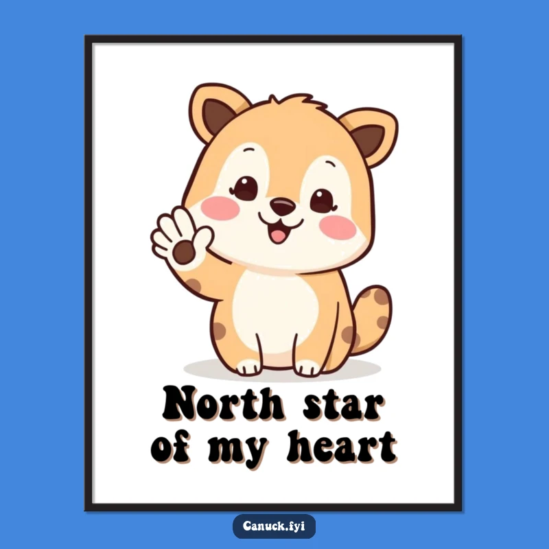 Free Printable Wall Art: Waving Animal Direction - Quirky Downloadable Decor Gift