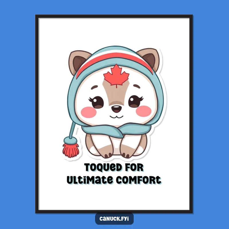 Free Printable Wall Art: Cozy Canadian Animal Hygge Vibes!