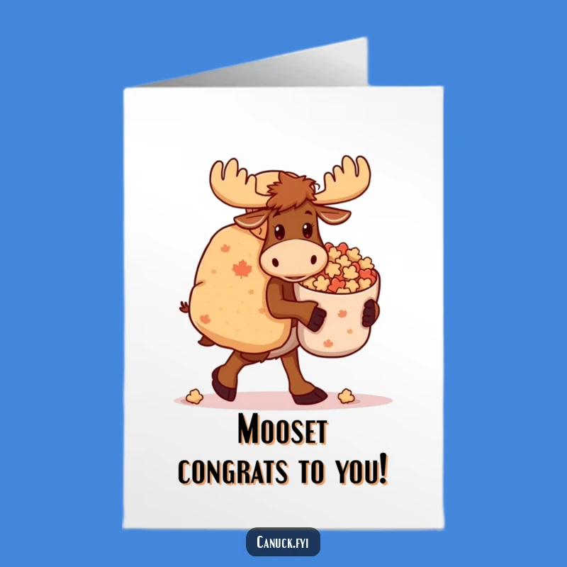 Free Printable Funny Moose Congrats Card - Sweet Success Downloadable