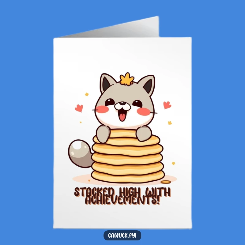 Free Printable Congrats Card: Balancing Act for Your Big Achievement