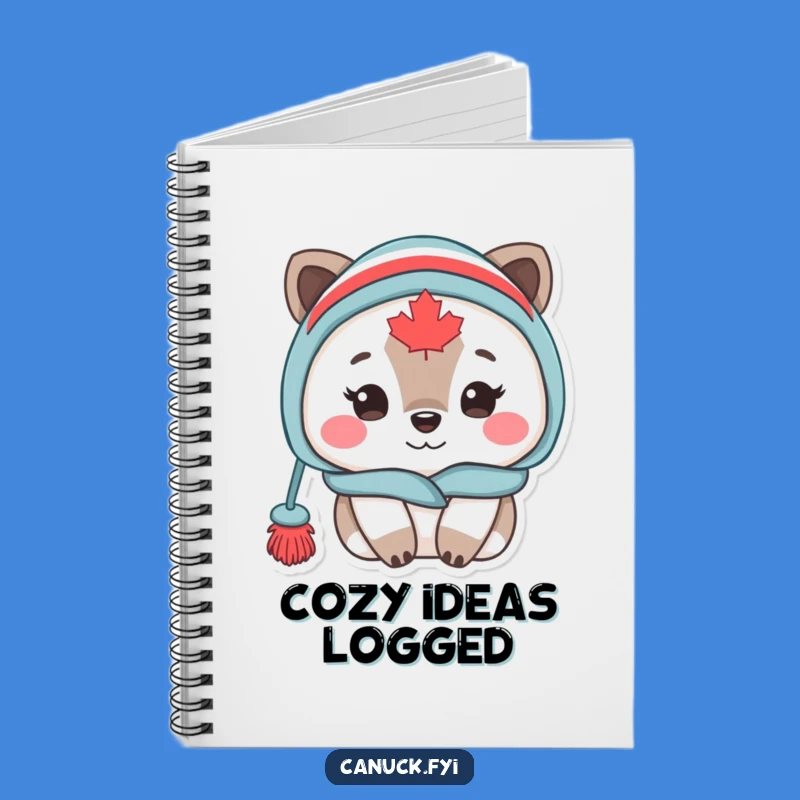 Funny Cozy Canadian Animal Toque Notebook - Hilarious Journal for Warm Thoughts