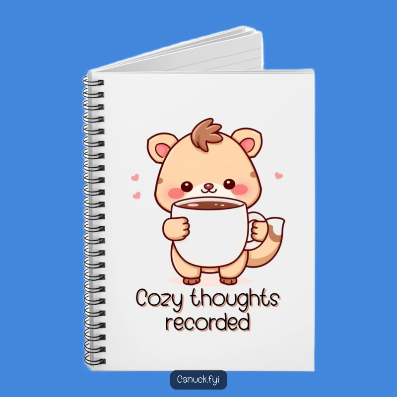 Funny Animal Hot Chocolate Notebook: Cozy Theme, Perfect for Ideas