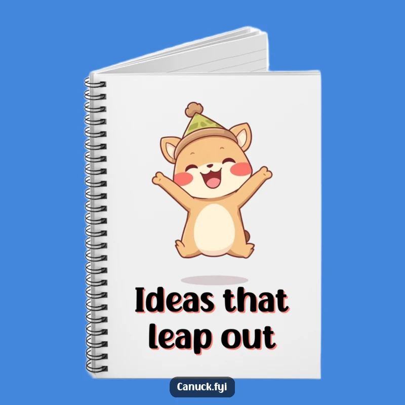 Funny Animal Toque Leap Notebook - Joyful Journaling Gift