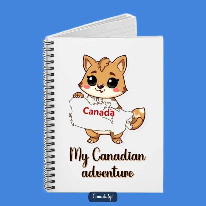 Funny Canada Travel Journal: Confident Animal Map - Record Your Adventures
