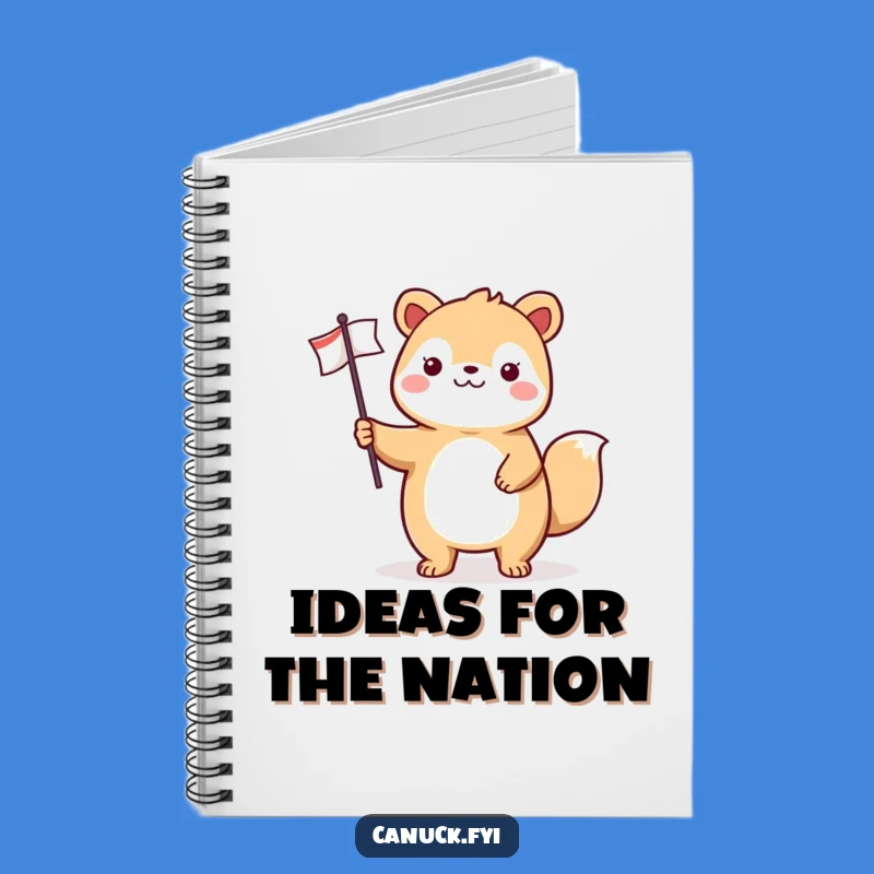Funny Cheerful Animal Flag Notebook - Jot Down Ideas with Pride - Awesome Funny Gift!