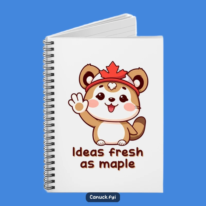 Funny Maple Leaf Animal Notebook: Jot Down Ideas with Enthusiastic Flair