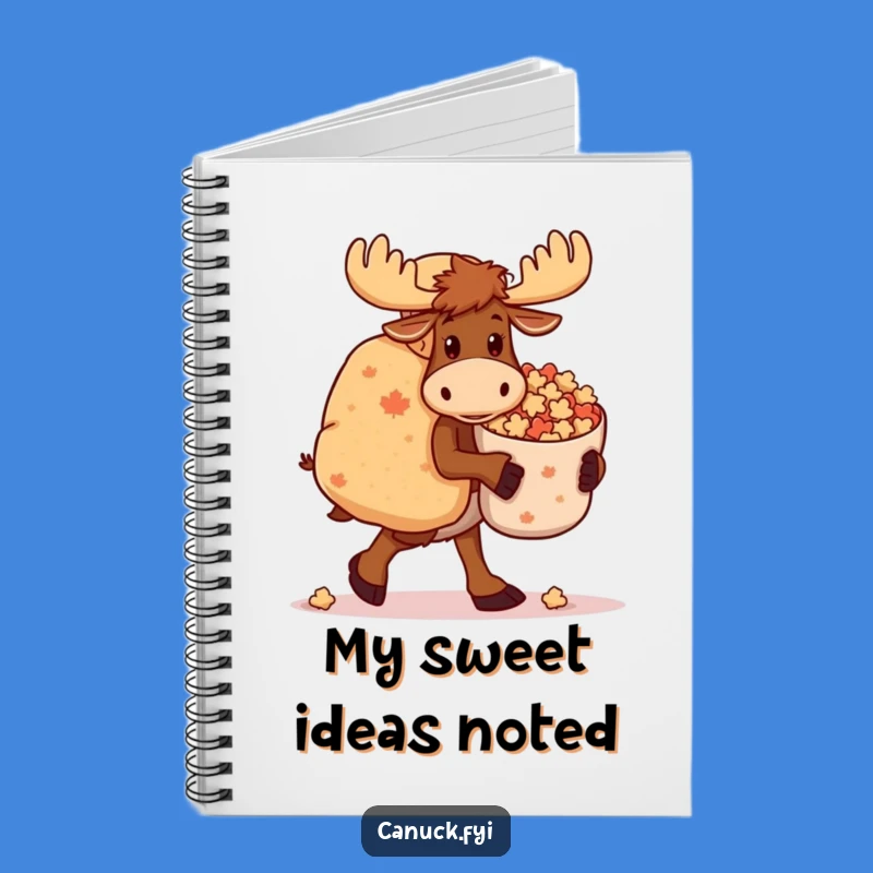Funny Moose Notebook: Jot Down Treats, Clumsy Haul Journal, Humorous Stationery Gift