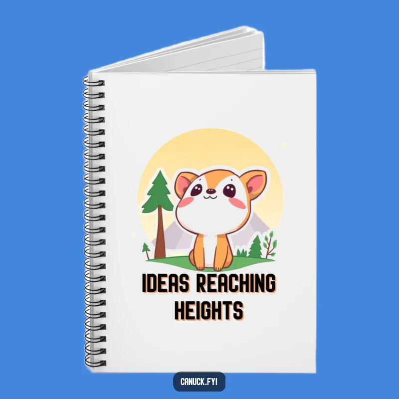 Funny Curious Animal Mountain Notebook - Jot Down Your Adventures