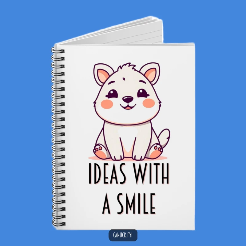 Funny Cute Animal Grin Notebook: Jot Down Happy Thoughts
