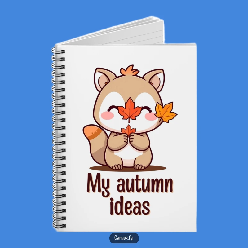 Funny Maple Leaf Notebook: Animal Character Journal, Canada Gift