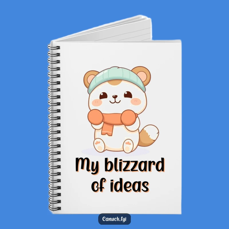 Funny Journal: Cheerful Snow Animal - Jot Down Snowy Thoughts - Gift Idea