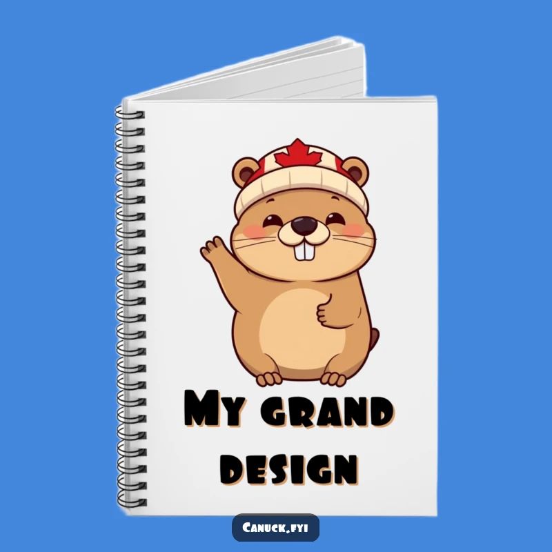 Funny Beaver Notebook: Cheerful Canadian Animal Journal for Friendly Notes!