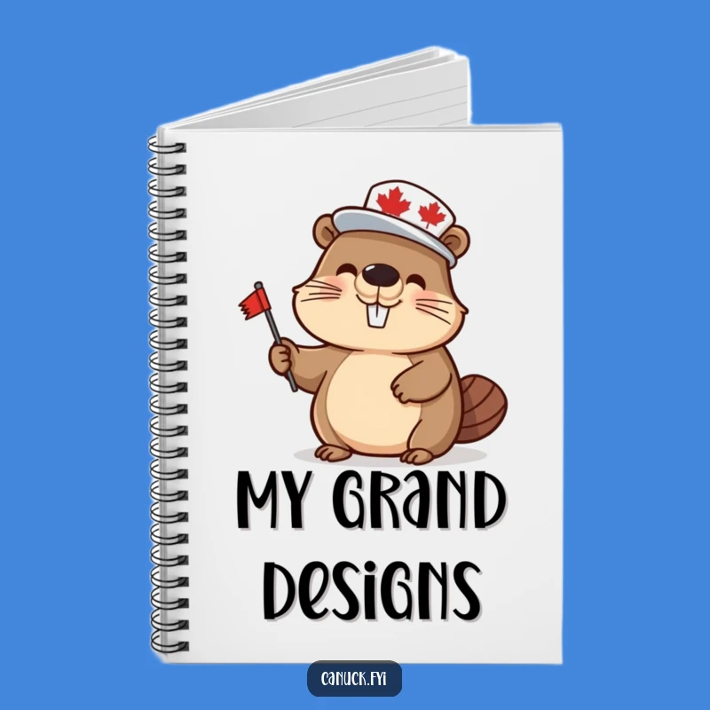 Funny Beaver Notebook: Maple Leaf Journal, Perfect Canadian & Humorous Gift