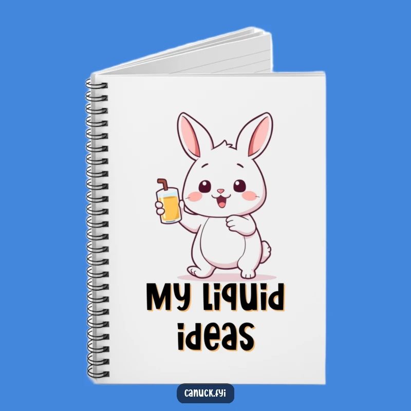 Funny Bouncing Rabbit Notebook - Hilarious Journal for Ideas & Notes Gift